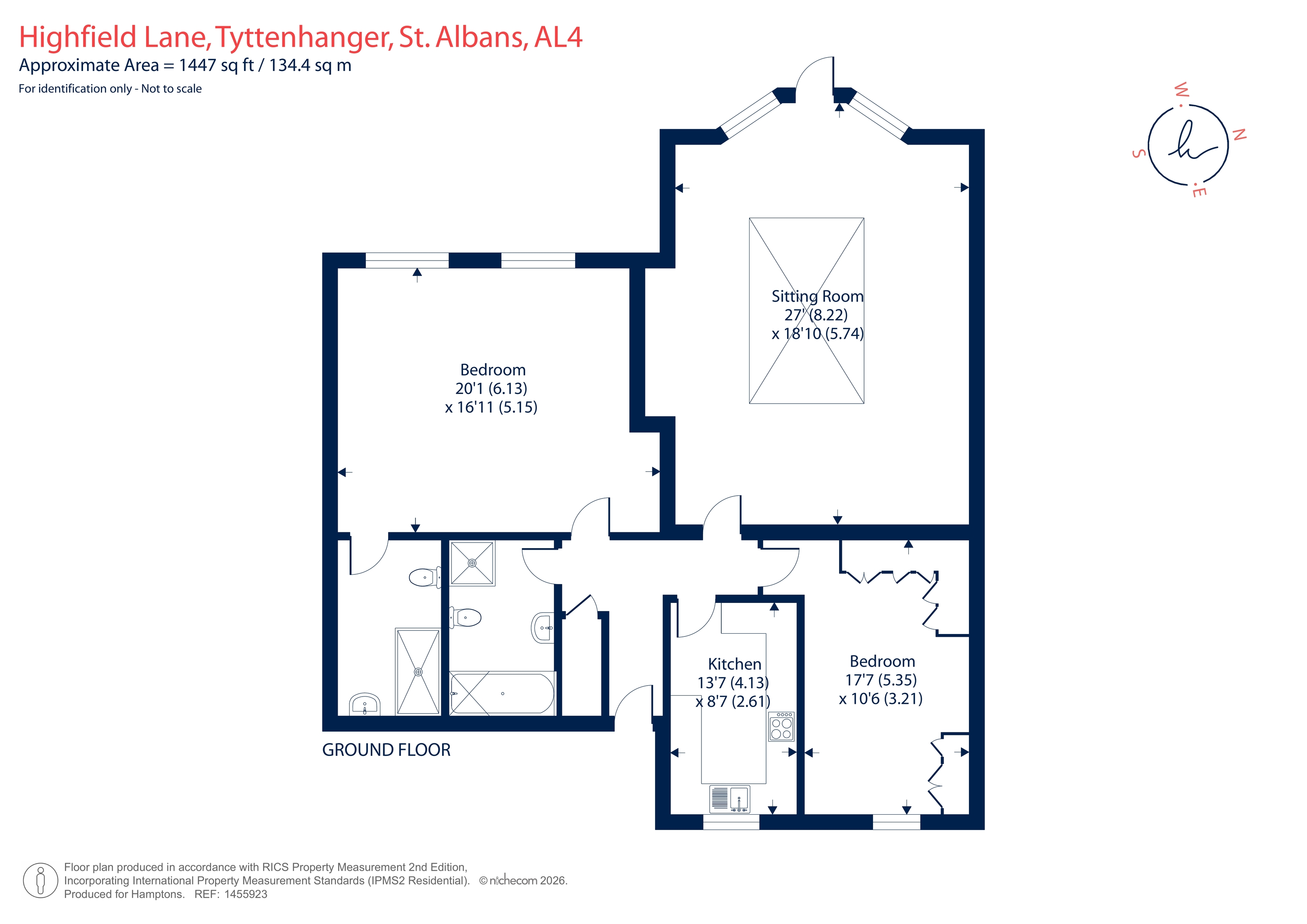 Flat 4, Highfield Hall, Highfield Hall, St. Albans floorplan