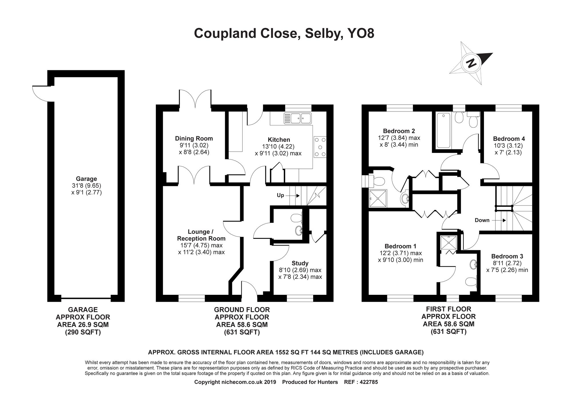 4 Bedrooms Detached house for sale in Coupland Close, Selby YO8