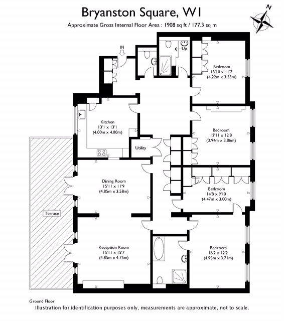 4 Bedrooms Flat to rent in Bryanston Square, London W1H