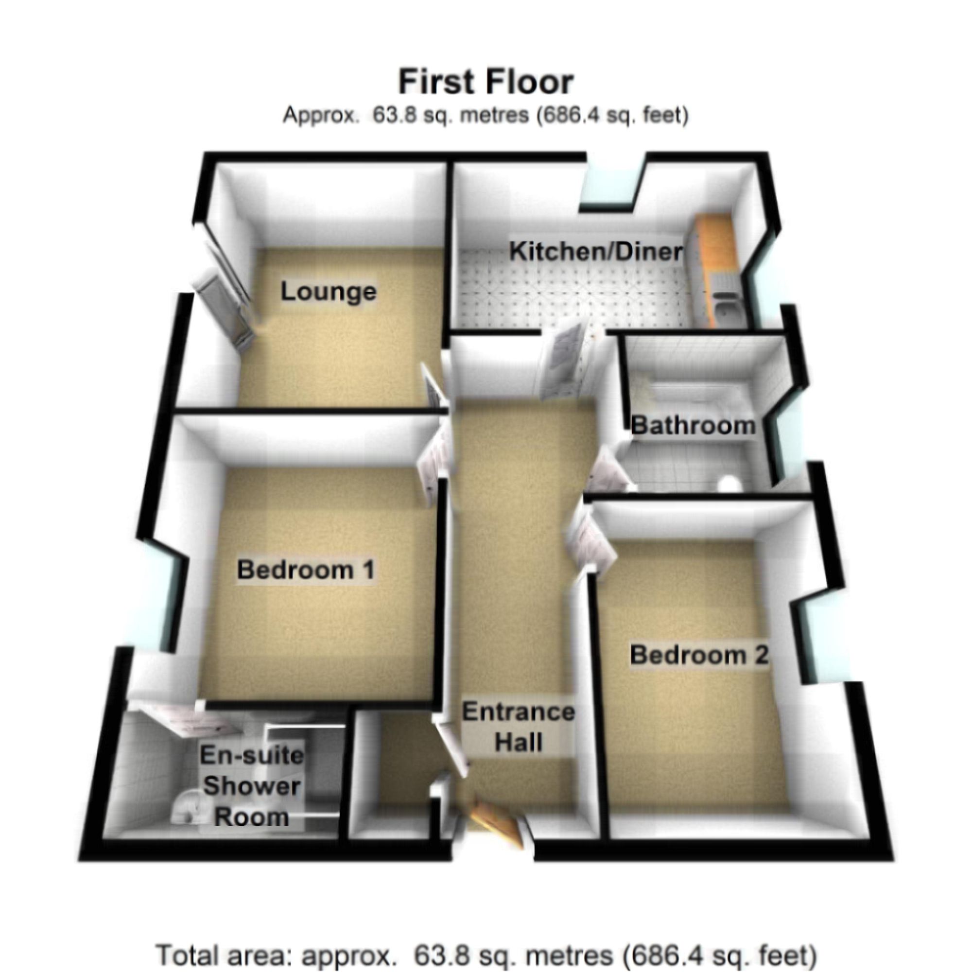 59 New School Road, Sheffield floorplan