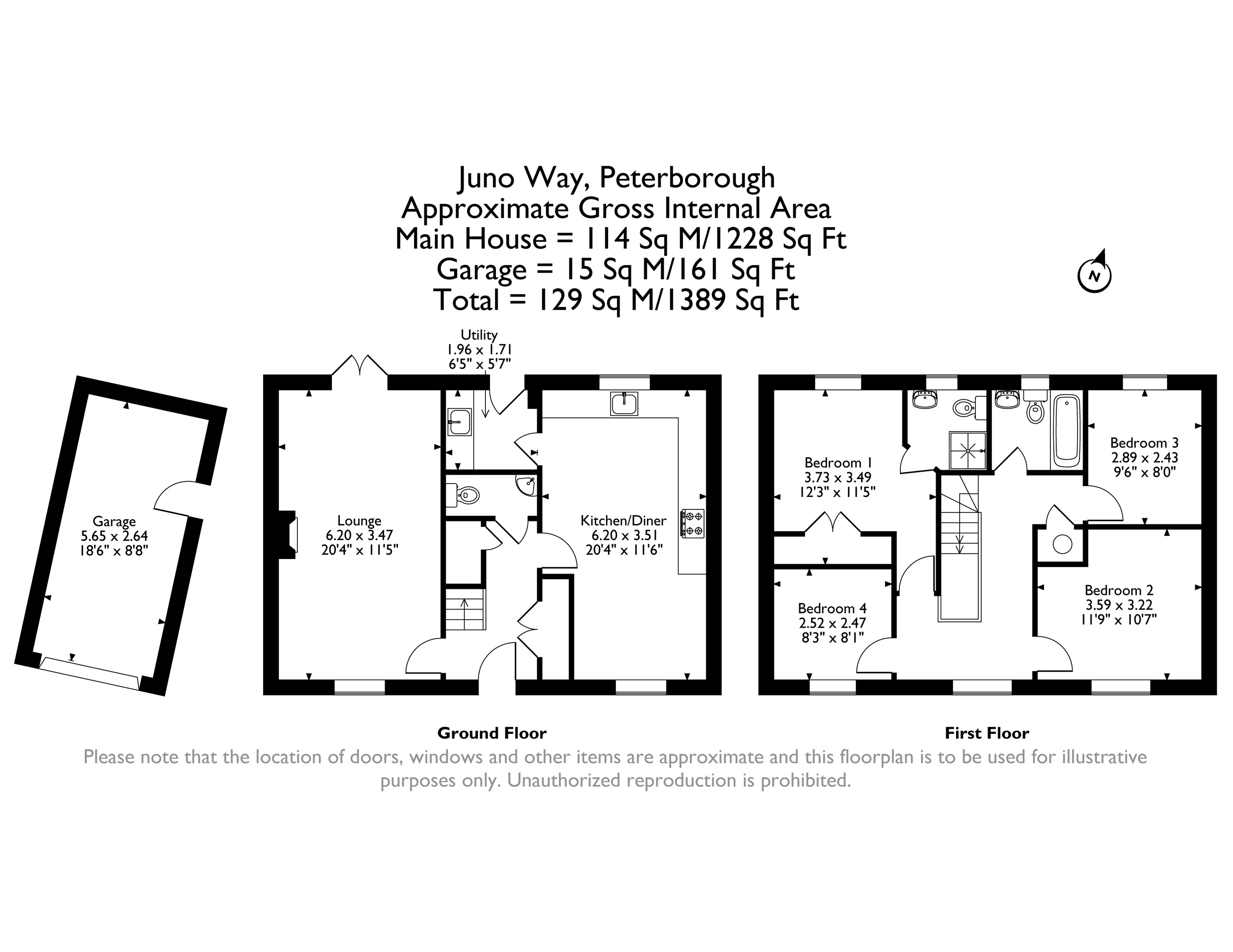 24, Juno Way, Peterborough floorplan