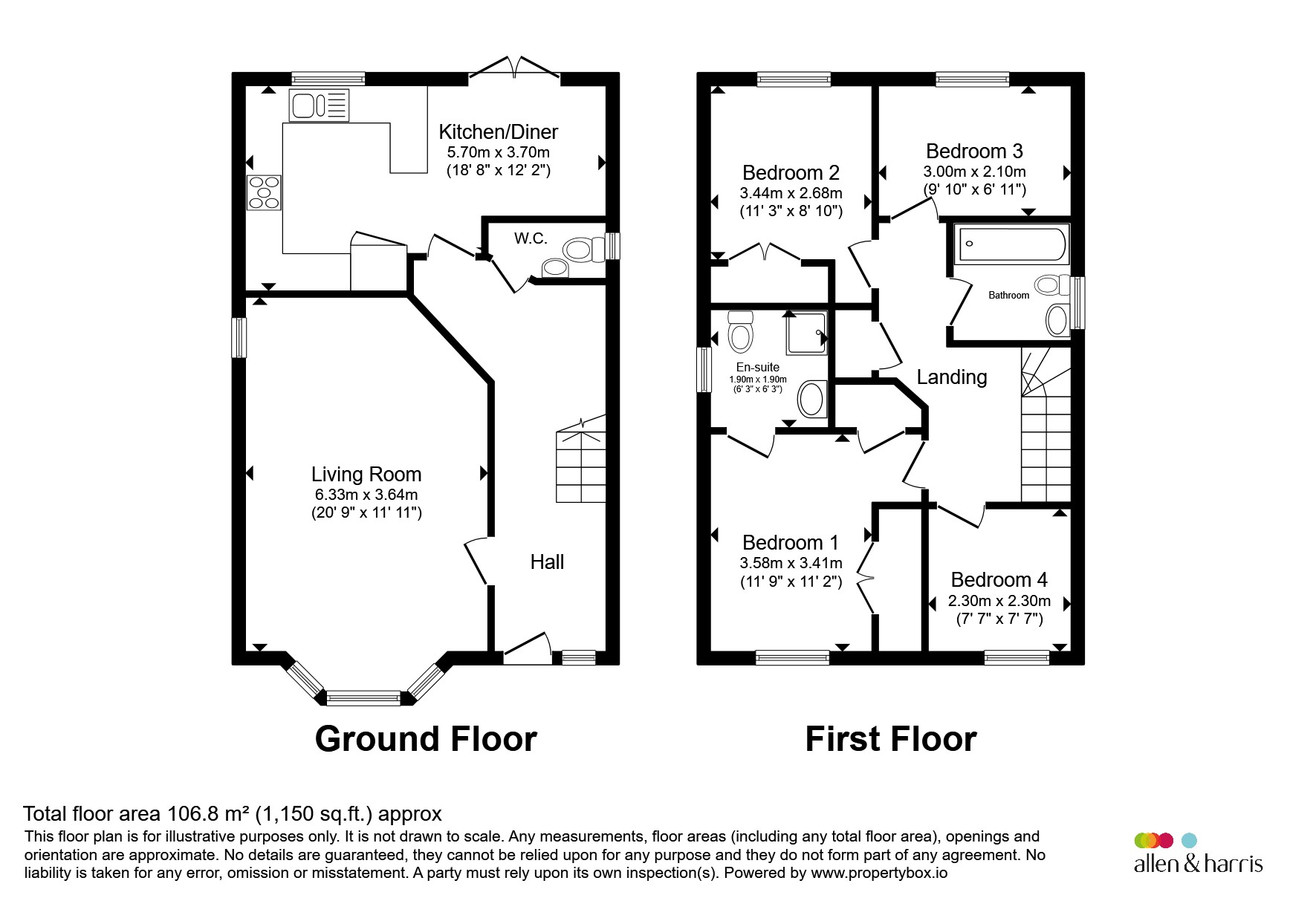 13, Brynteg Green, Pontypridd floorplan