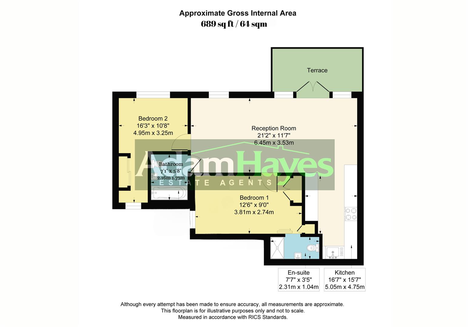 Flat 2, 114 Edgewood Mews, London floorplan