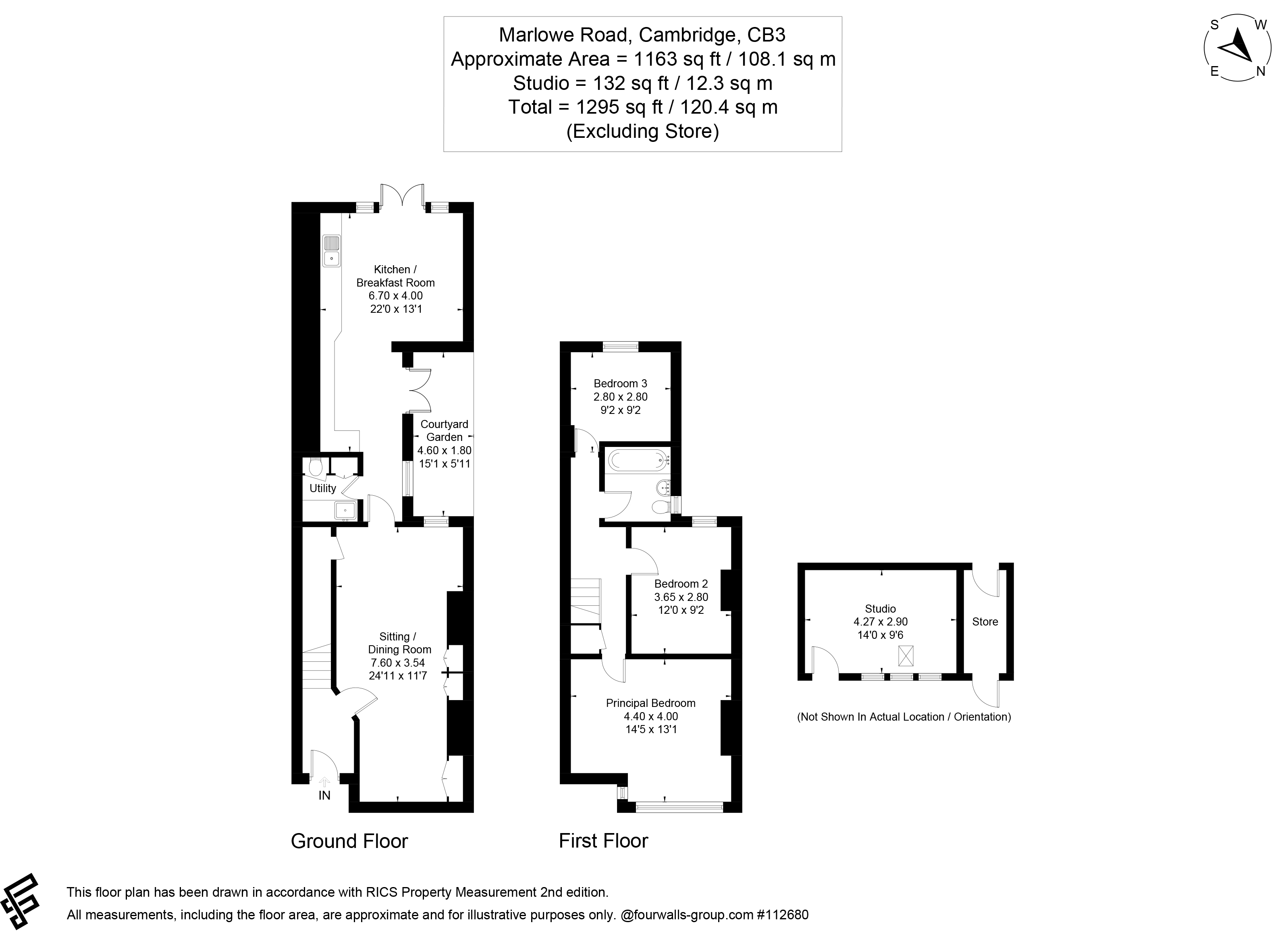 33, Marlowe Road, Cambridge floorplan