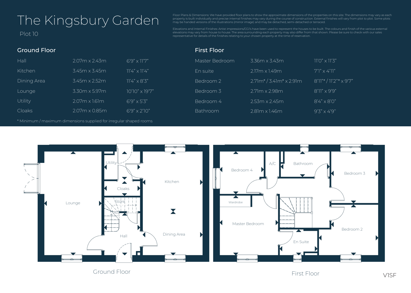 Plot 10 Saxon Fields,, Plot 10 The Kingsbury Garden, Saxon Fields, Bridgwater floorplan