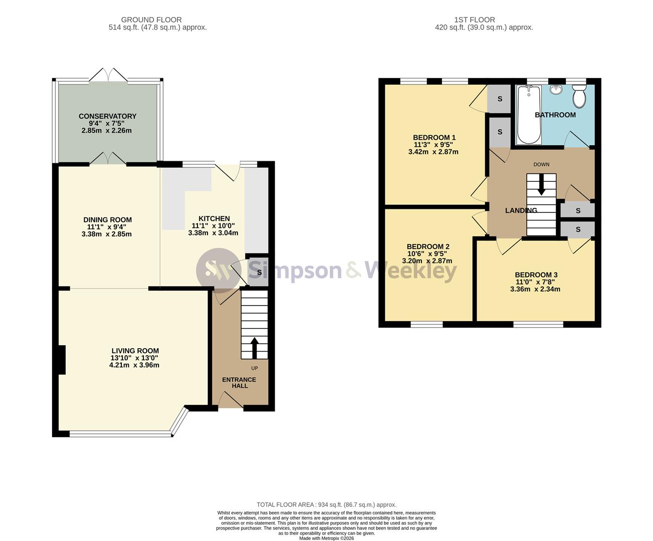 96, Upper Queen Street, Rushden floorplan