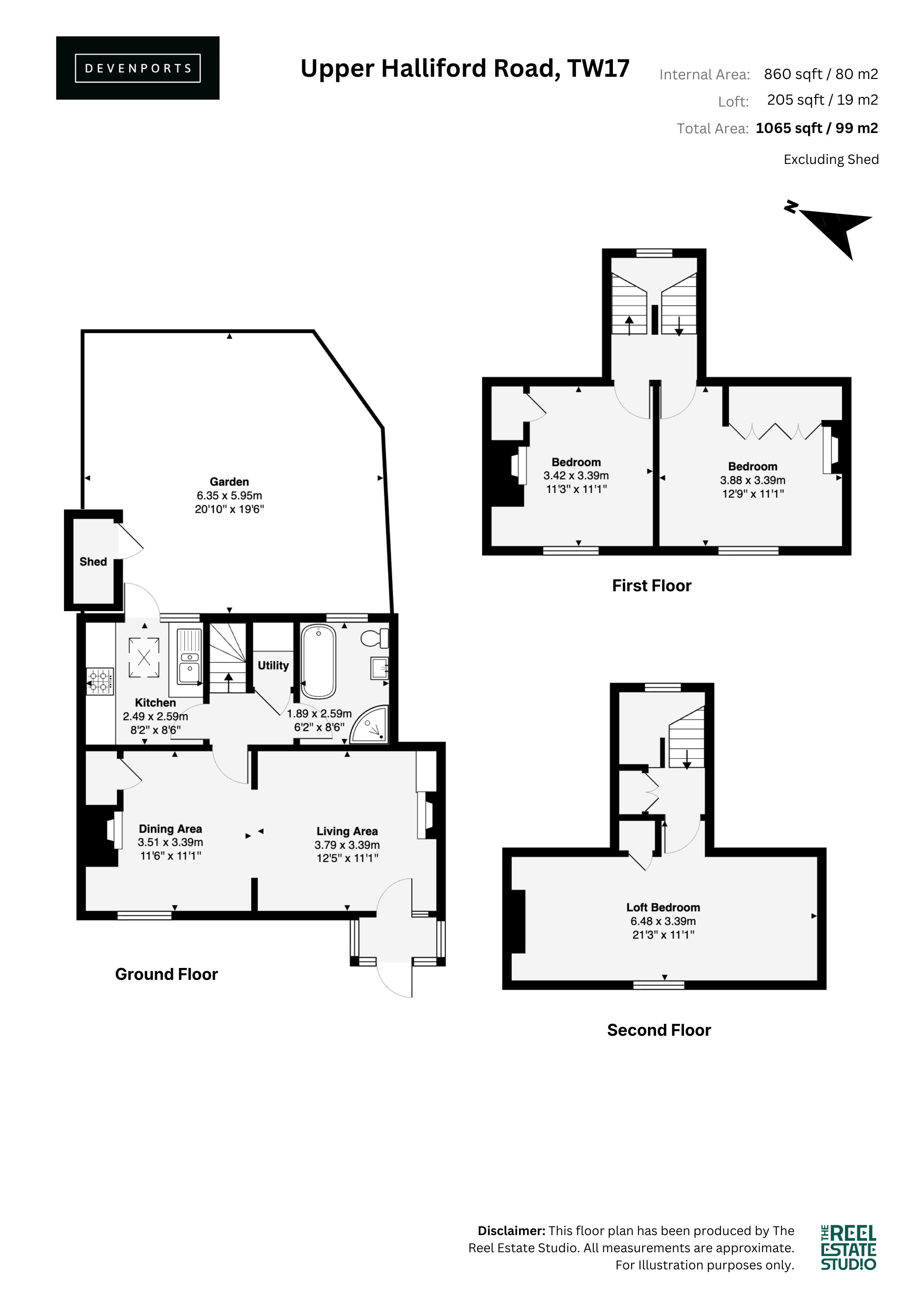 14, Upper Halliford Road, Shepperton floorplan