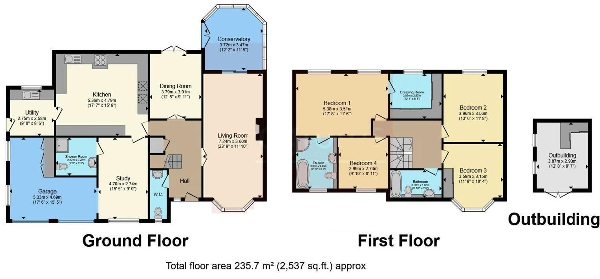 3 Rowan Close Lawton Heath End, Stoke-On-Trent floorplan