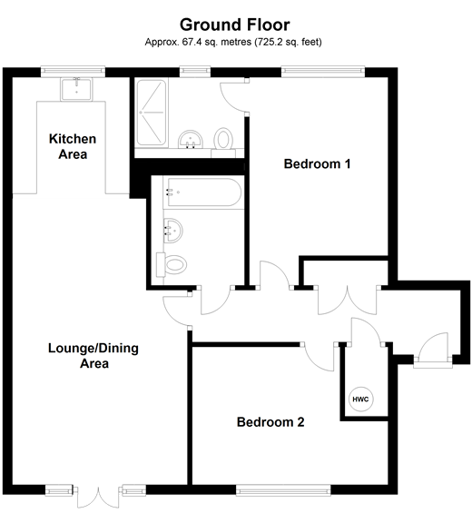 2 Bedrooms Flat for sale in Scholars Way, Horsham, West Sussex RH12