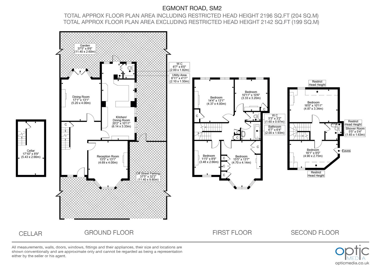 15, Egmont Road, Sutton floorplan