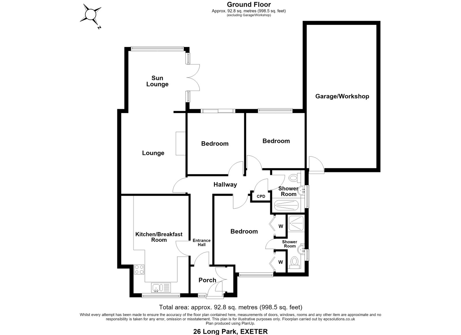 26, Long Park, Exeter floorplan