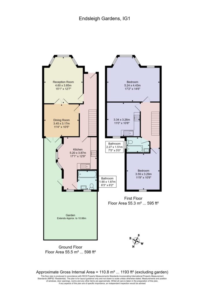 68, Endsleigh Gardens, Ilford floorplan