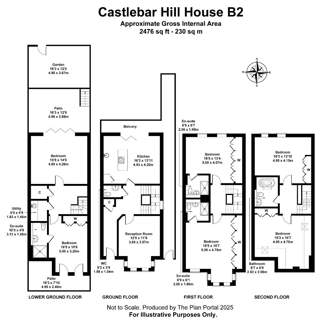 10 Bear Court, 6, Castlebar Hill, London floorplan