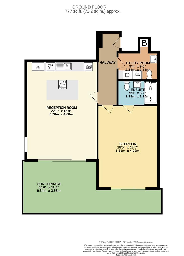 28 Cliff Edge, Narrowcliff, Newquay floorplan