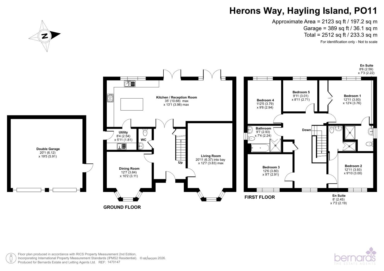 20, Herons Way, Hayling Island floorplan