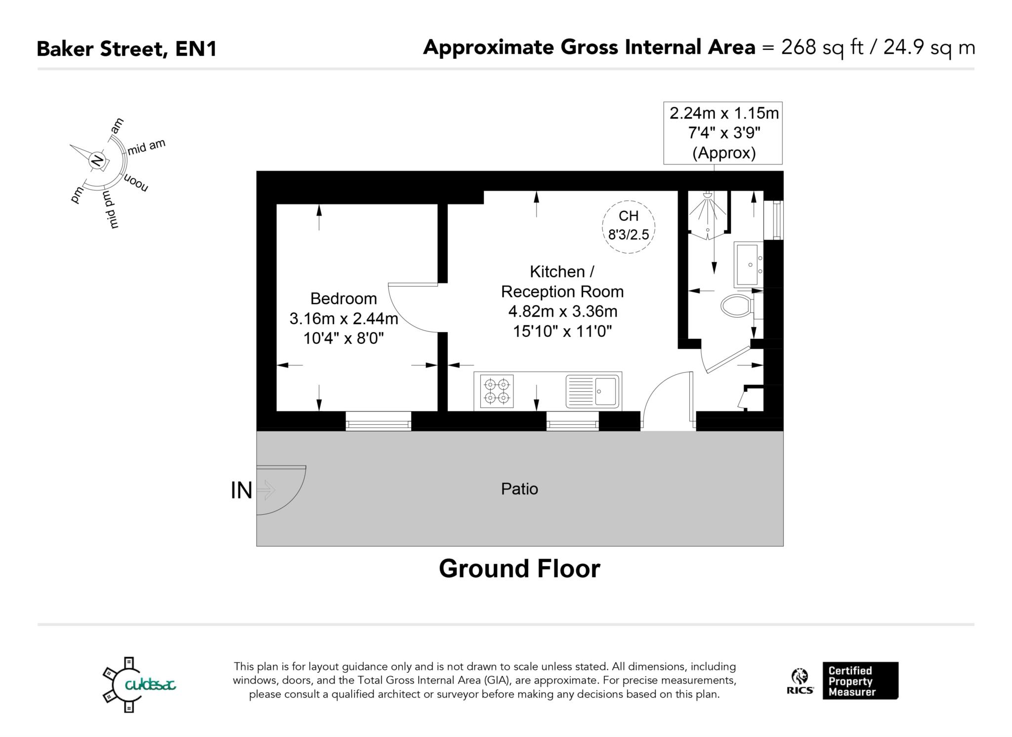 319a, Baker Street, Enfield floorplan