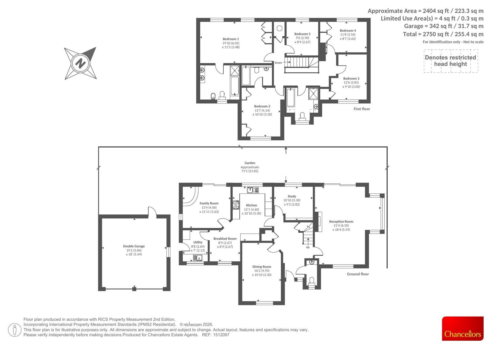 79, Hillsborough Park, Camberley floorplan