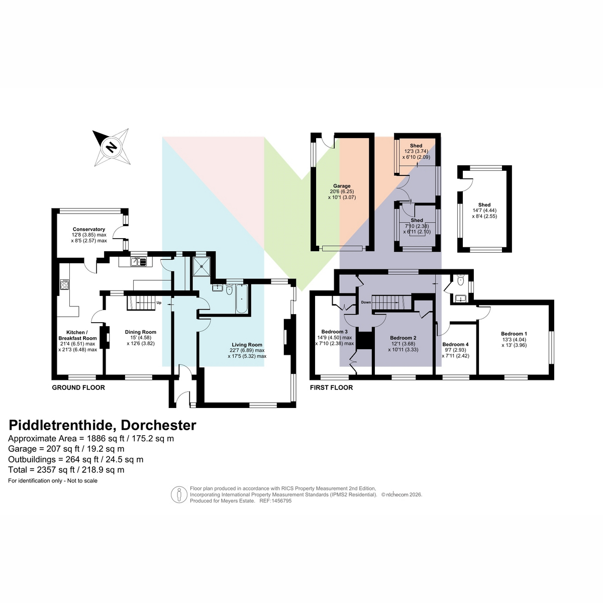 4 New Cottages, Piddletrenthide, Dorchester floorplan