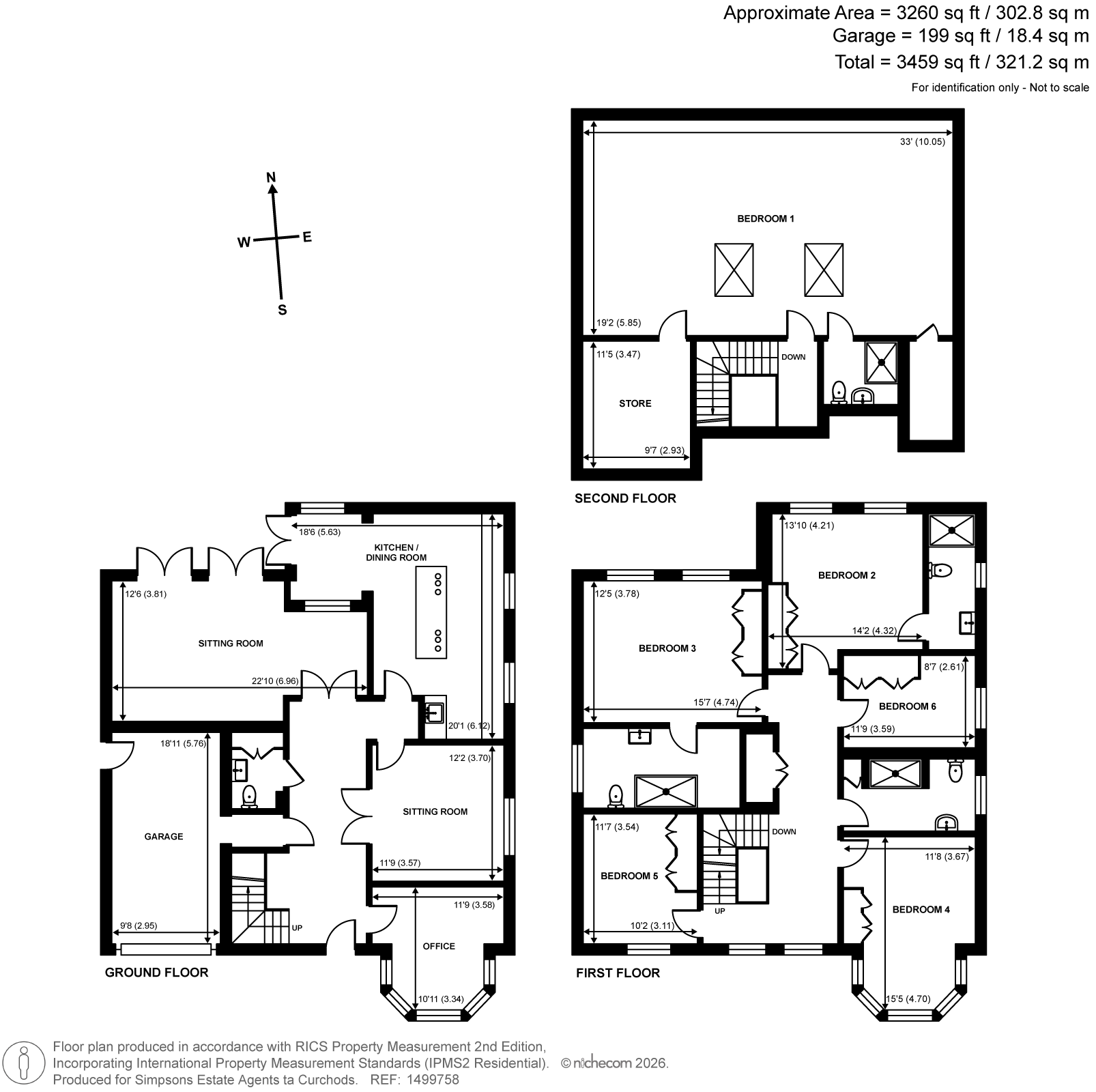 3, Charlotte Court, Esher floorplan
