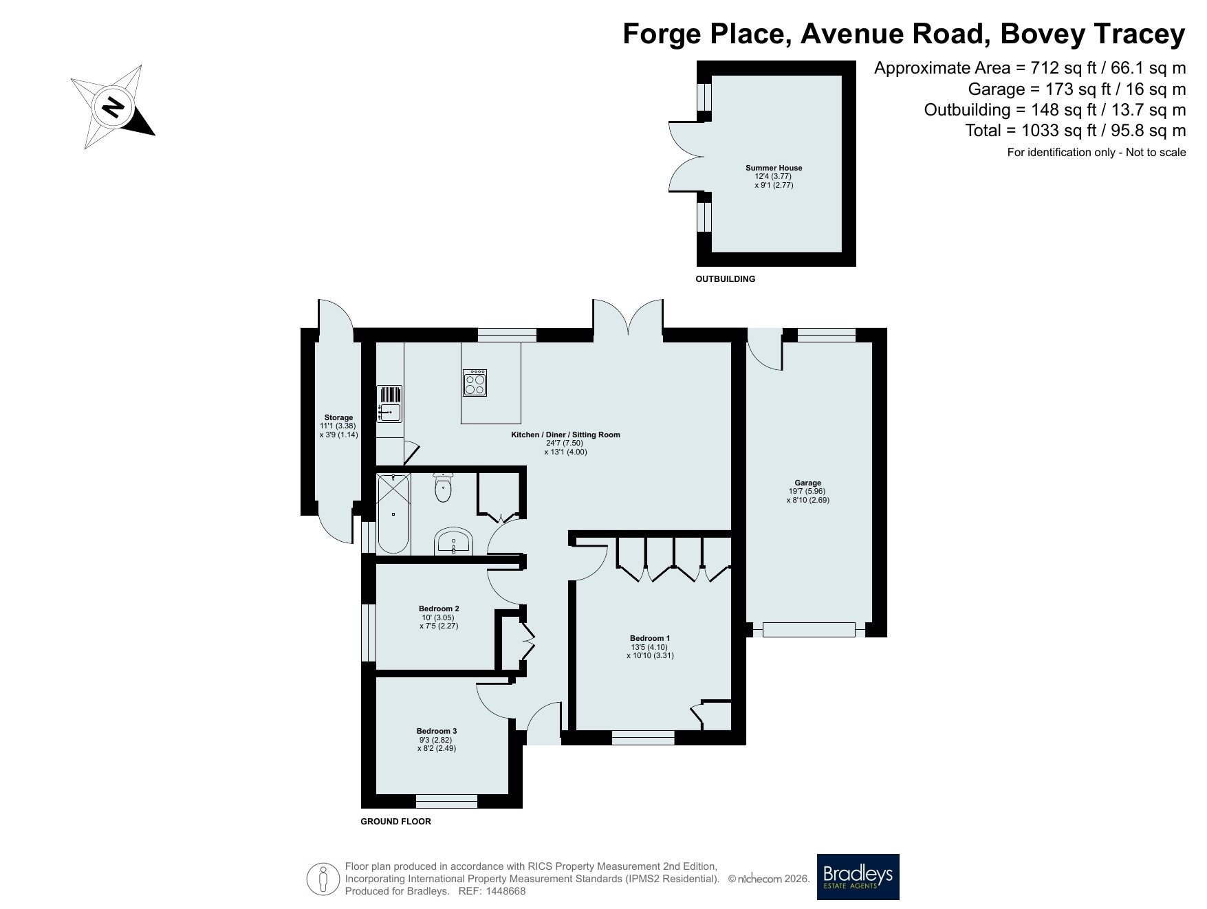 3, Forge Place, Bovey Tracey floorplan