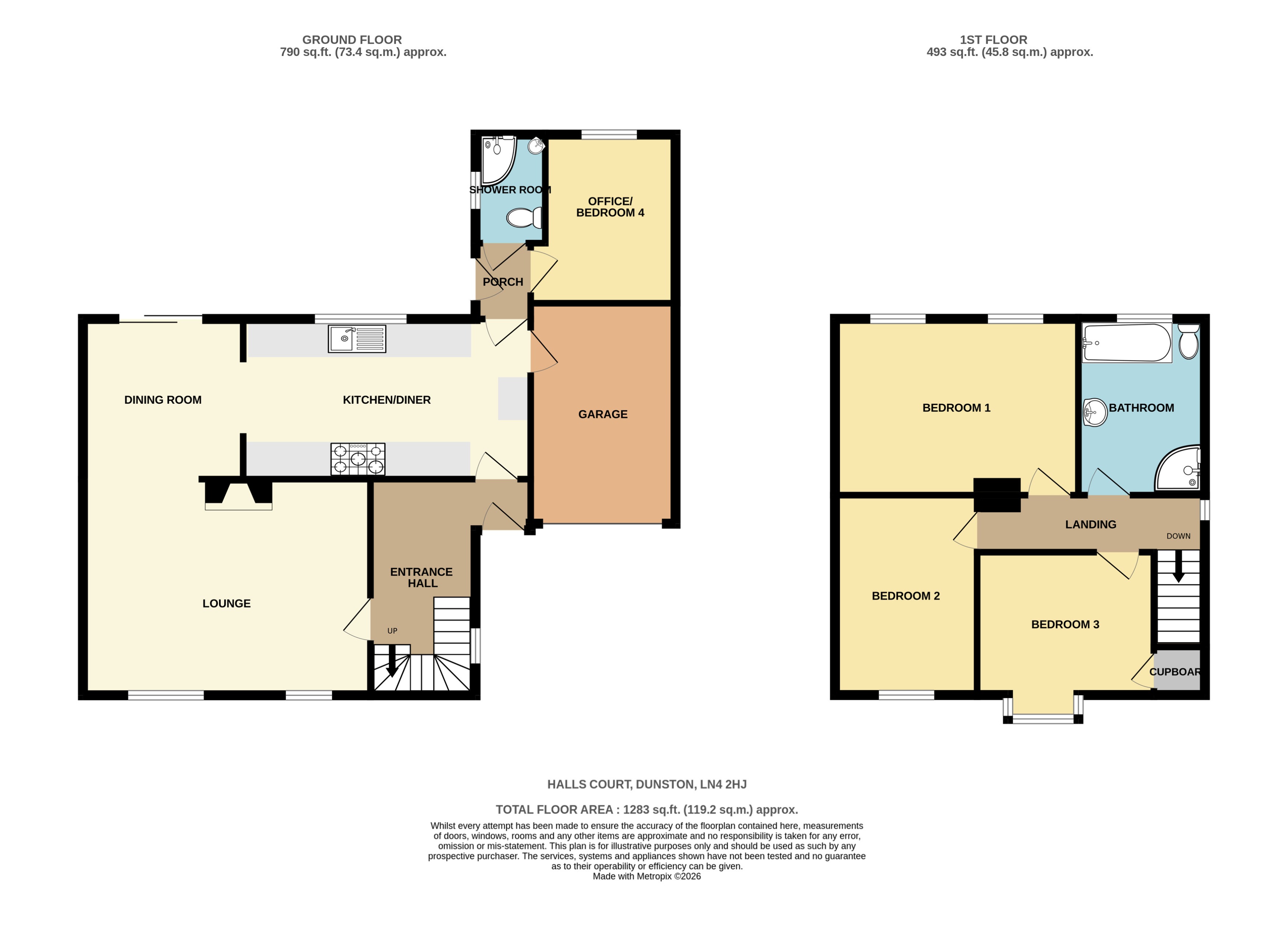 2, Halls Court, Dunston floorplan