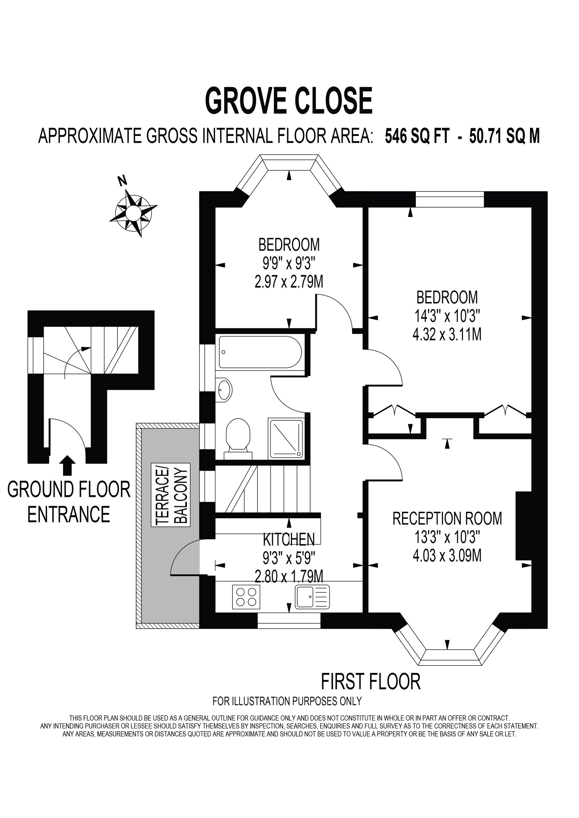 8 Grove Close, Kingston Upon Thames floorplan