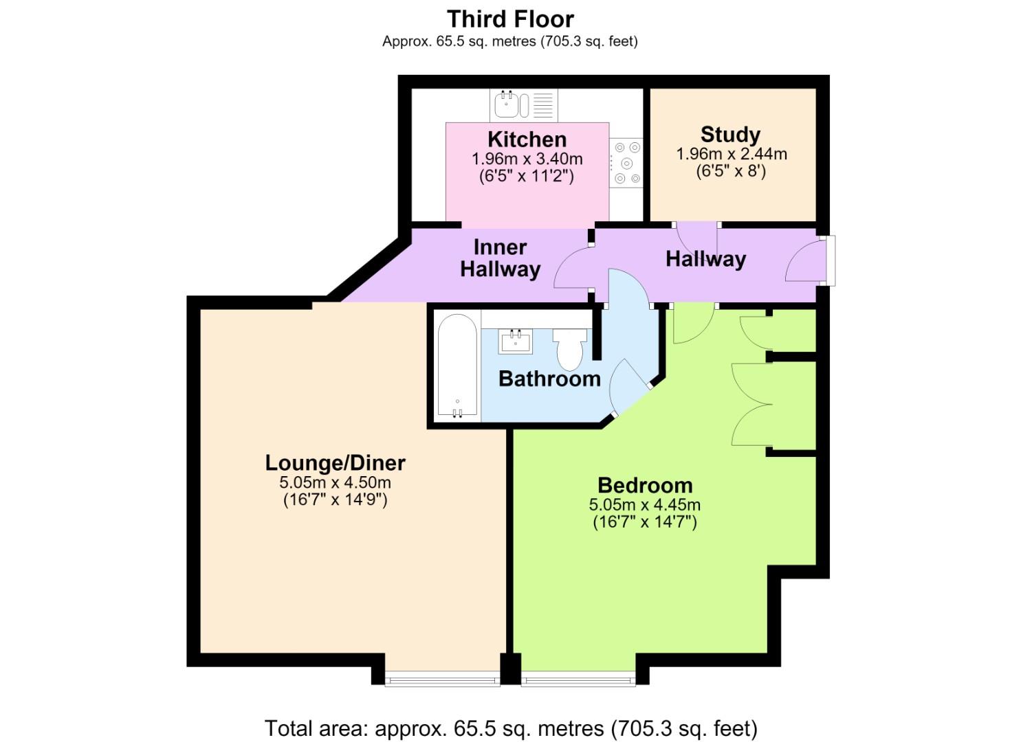 Apartment 34, Regency Point, Radcliffe Road, Nottingham floorplan