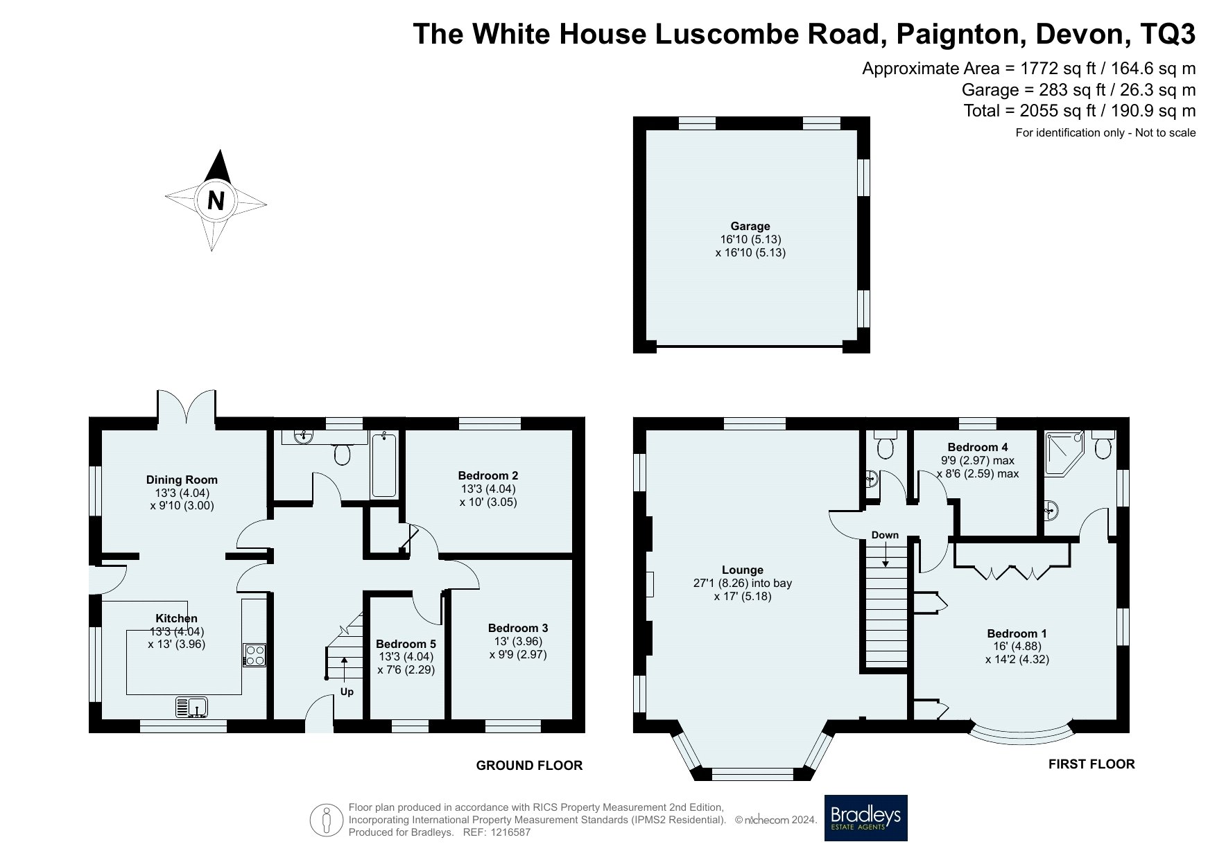 The White House,, Luscombe Road, Devon floorplan