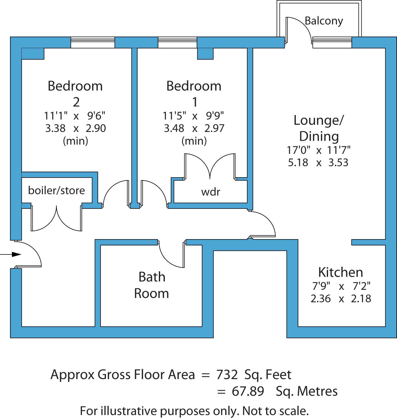 95, Merchants Quay, East Street, West Yorkshire floorplan