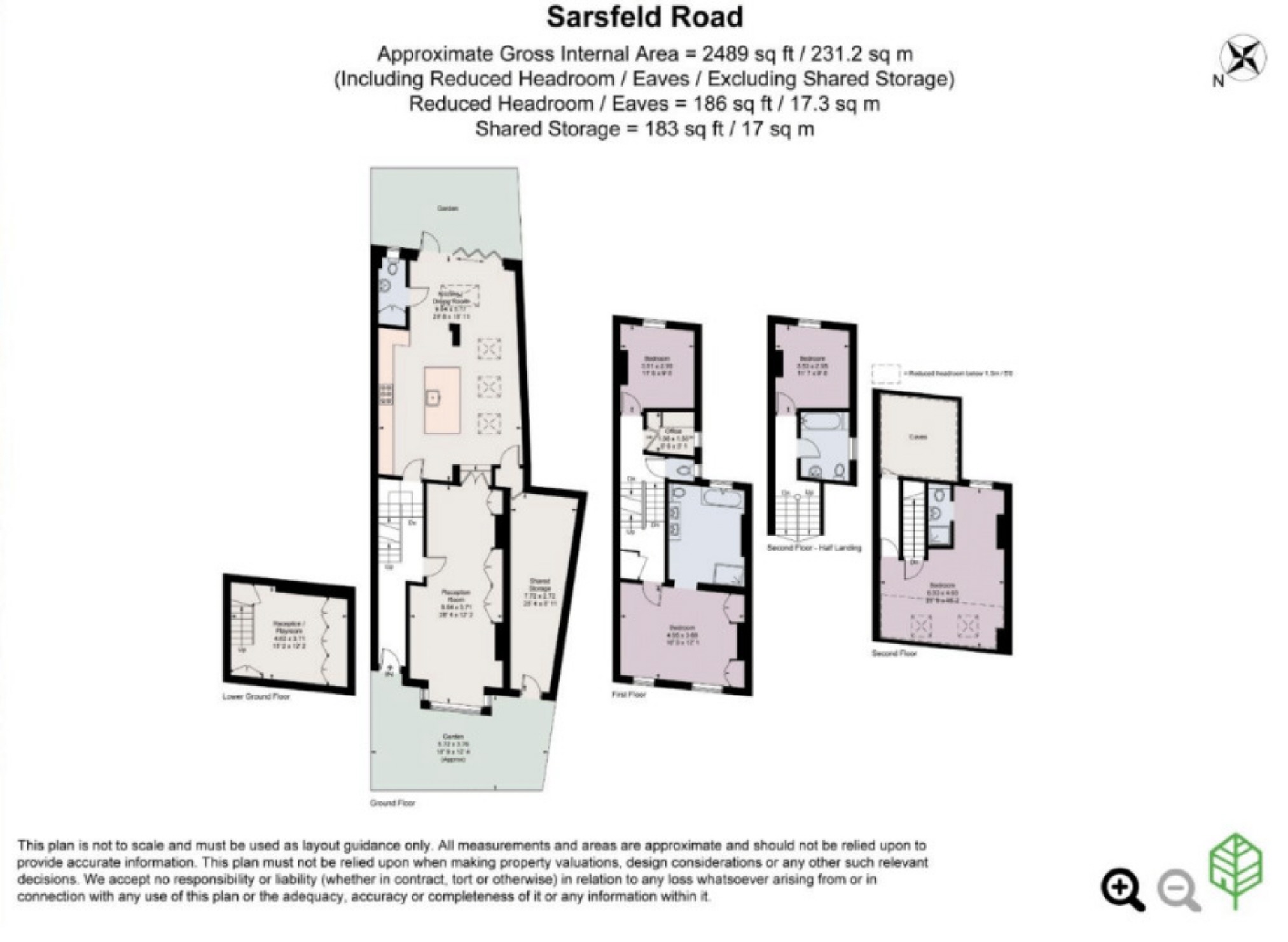 48, Sarsfeld Road, London floorplan