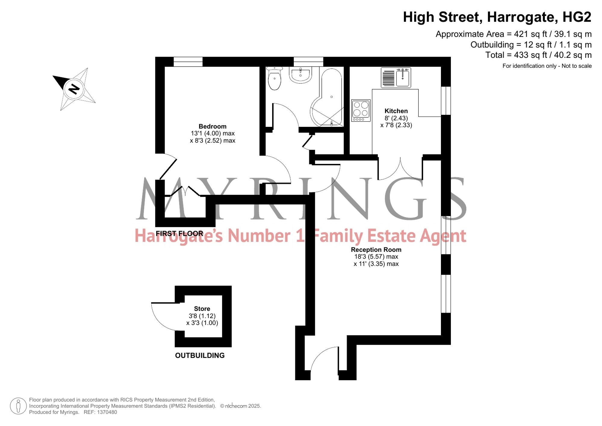 Flat 5 Ravenscourt, High Street, Harrogate, Harrogate floorplan