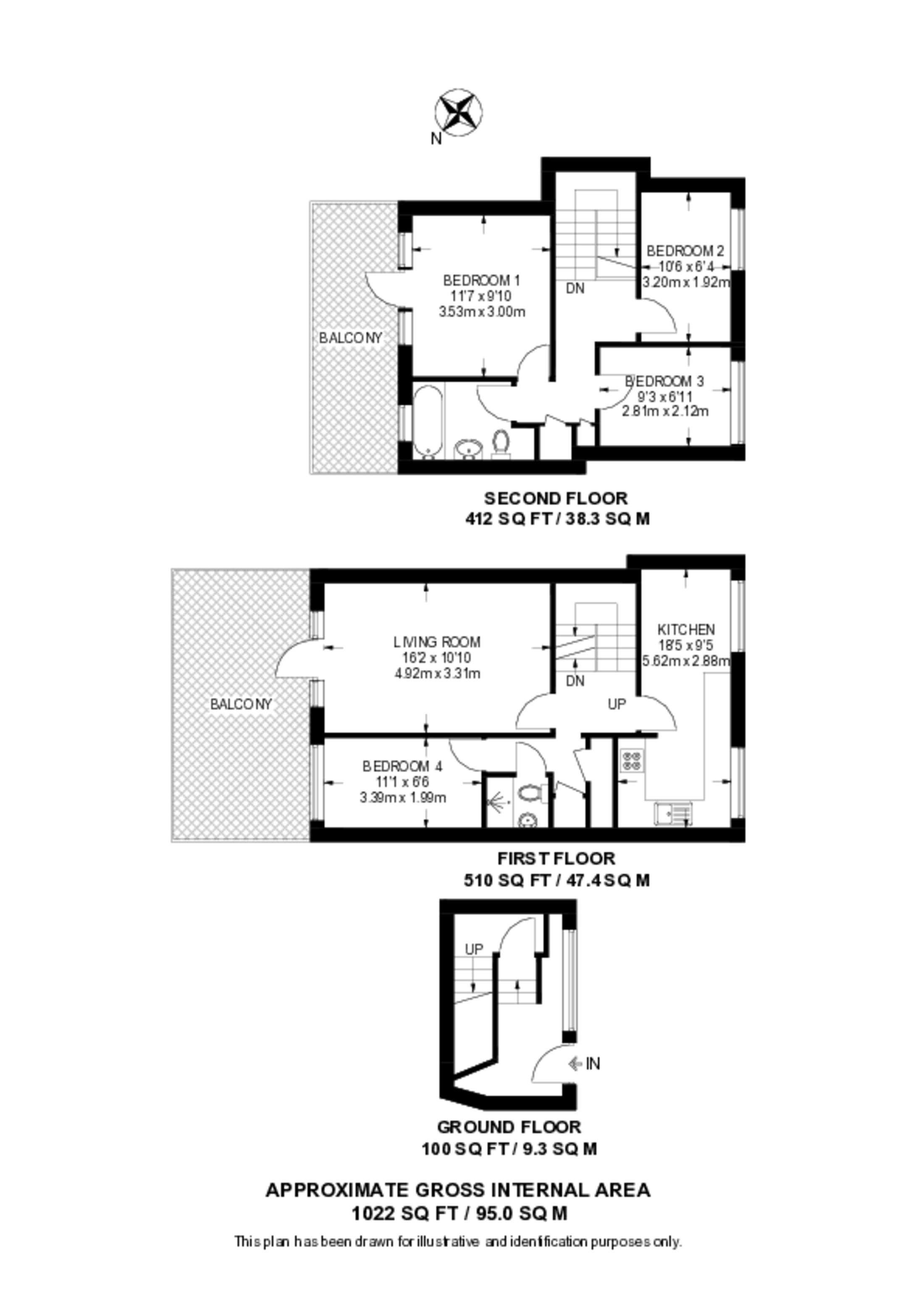 Aytoun Road, Brixton floorplan