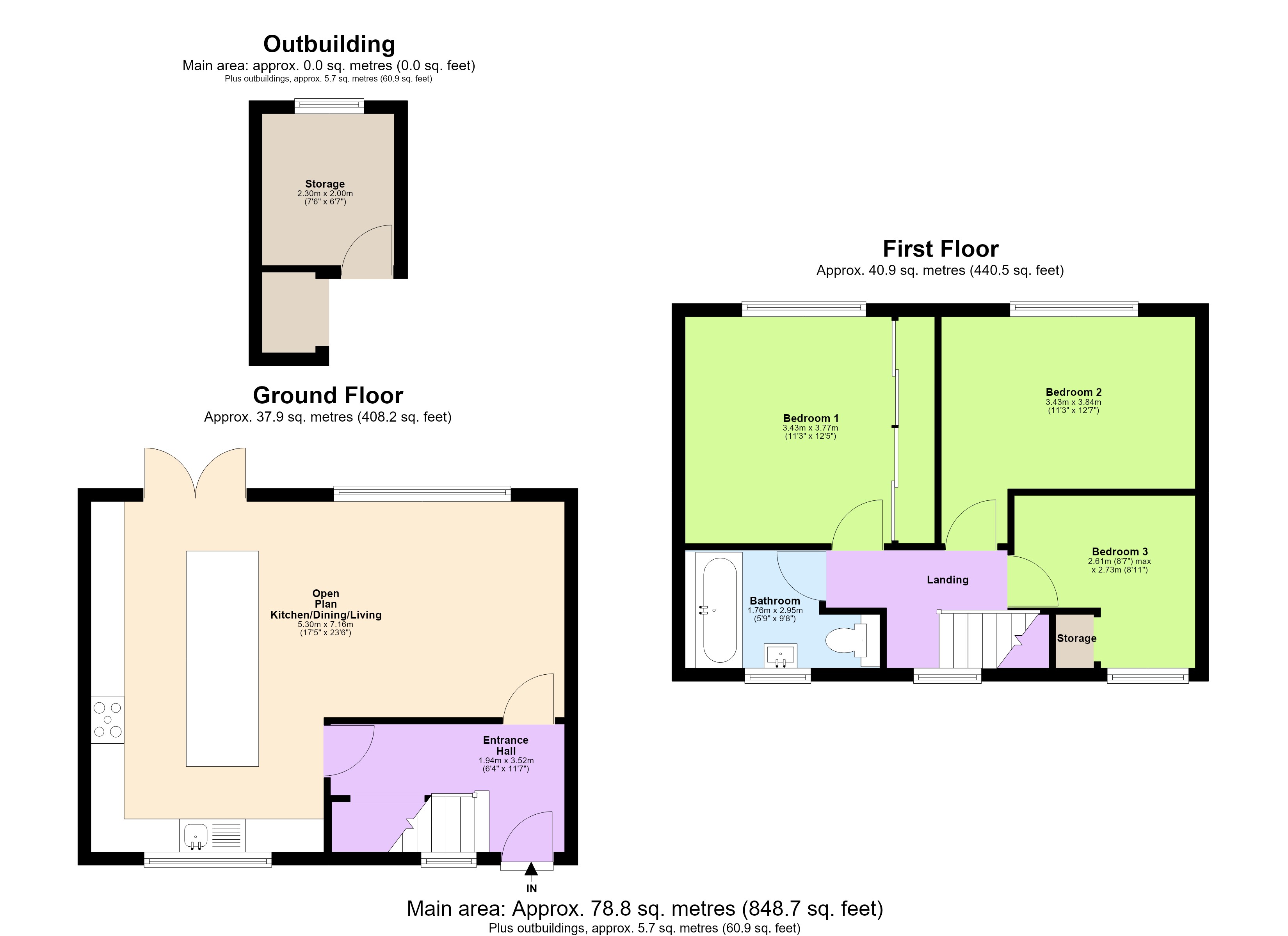8, Knights Close, Eaton Bray floorplan