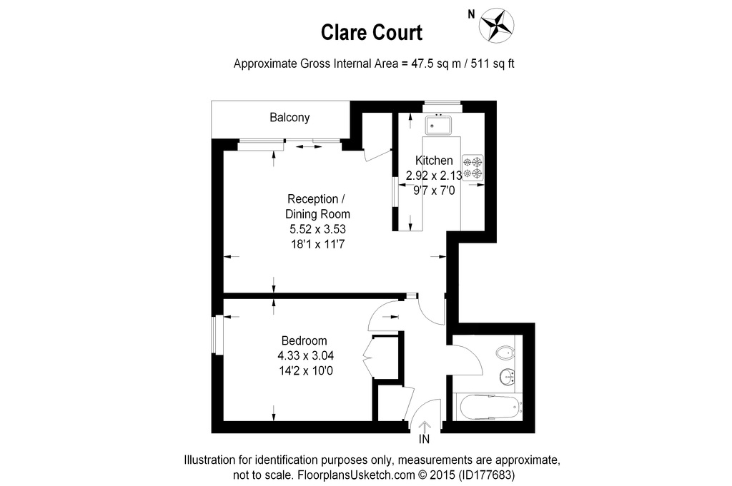 1 Bedrooms Flat to rent in Grosvenor Hill, London SW19