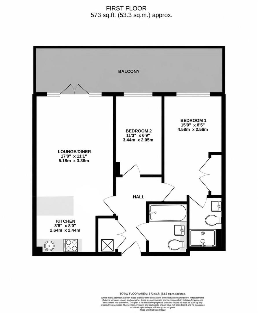 7, Arlington House, West Drayton floorplan
