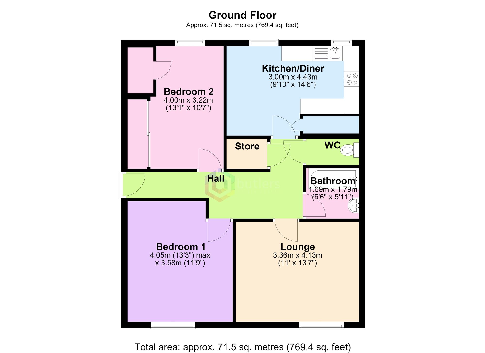 18 Raseby Place, Sheffield floorplan