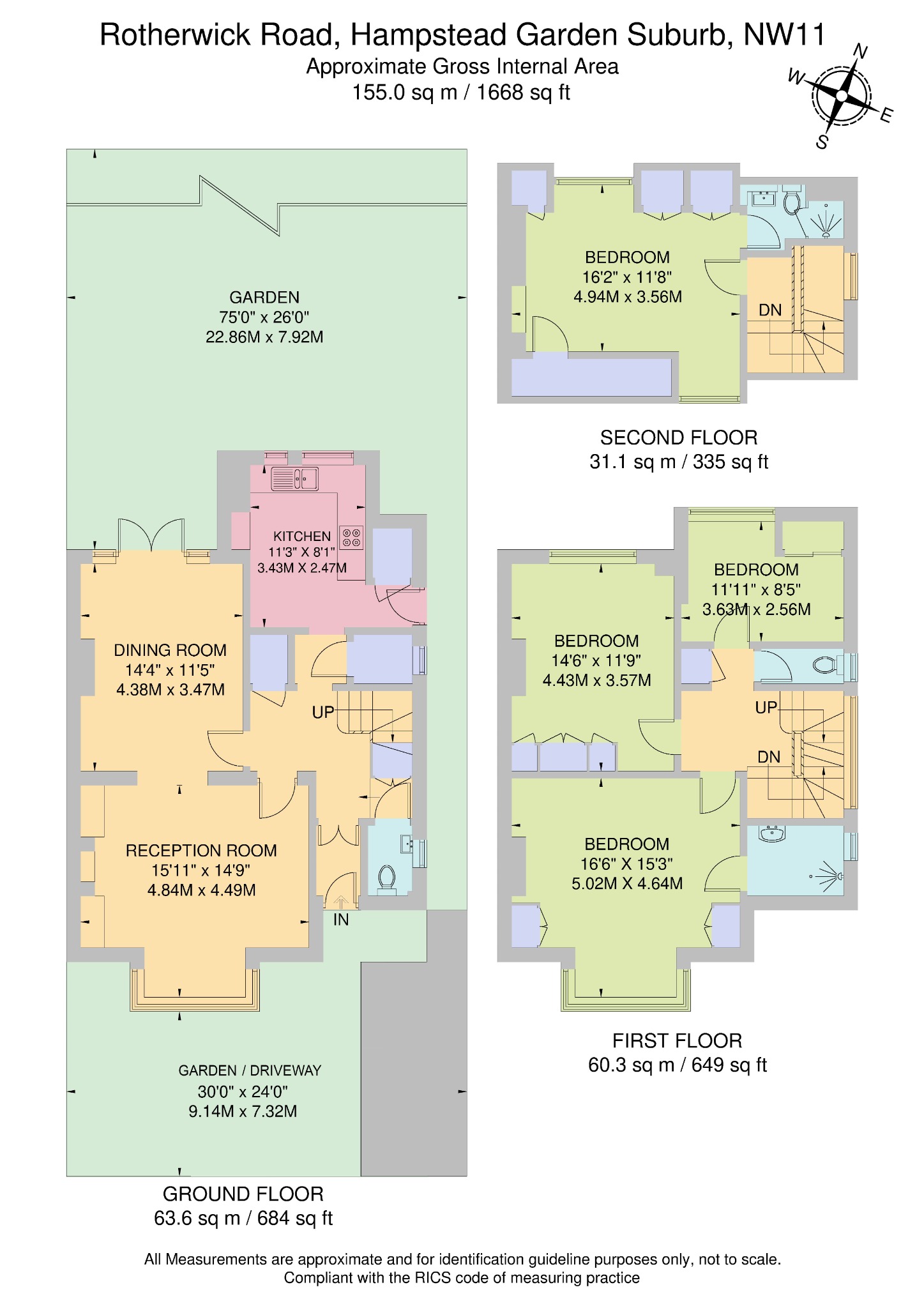 23, Rotherwick Road, London floorplan