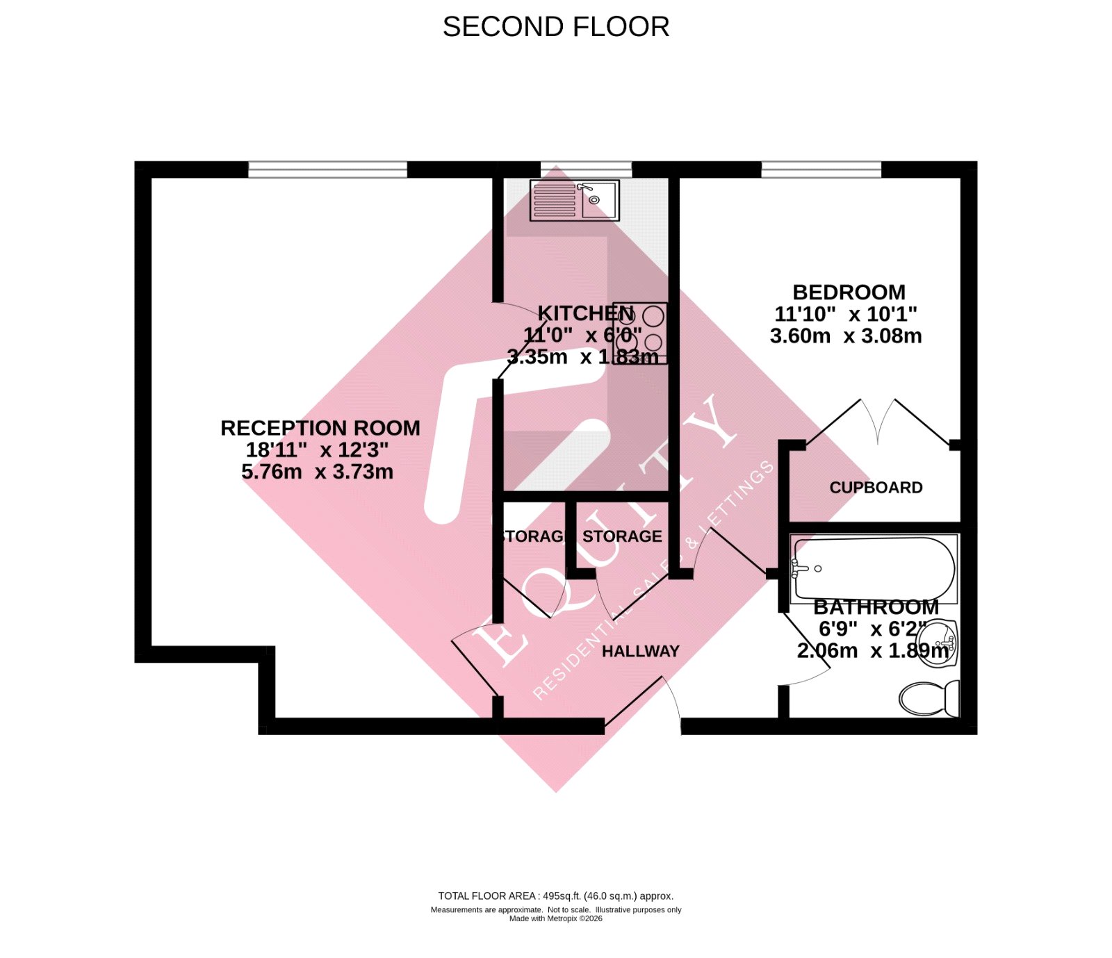 95, Cobham Close, Enfield floorplan