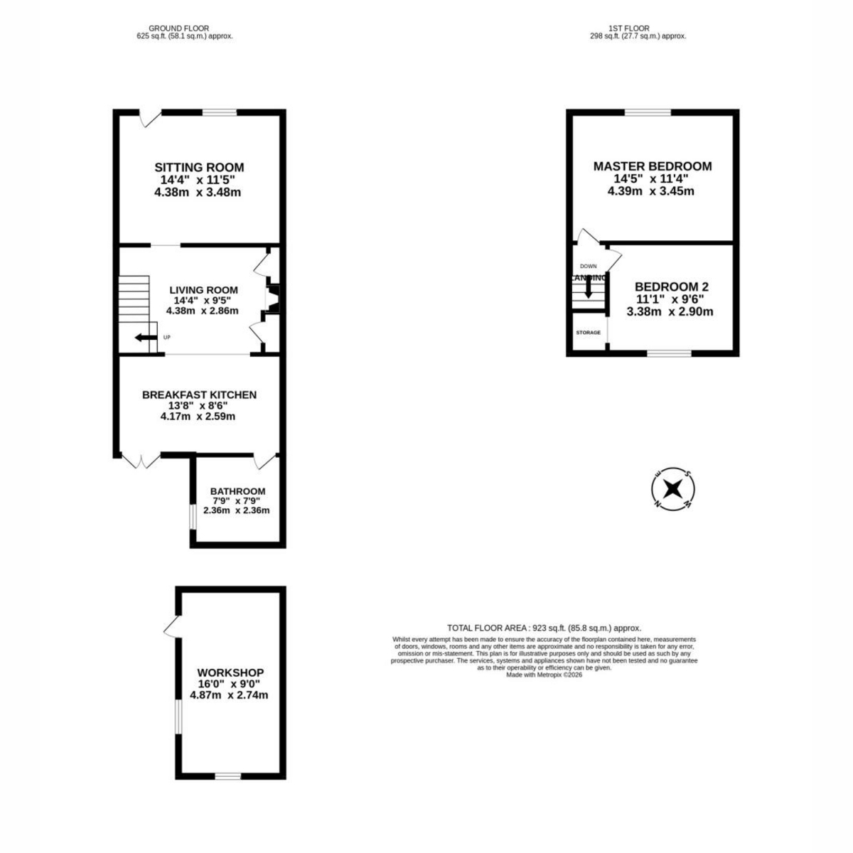 35, Elm Row, Southam floorplan