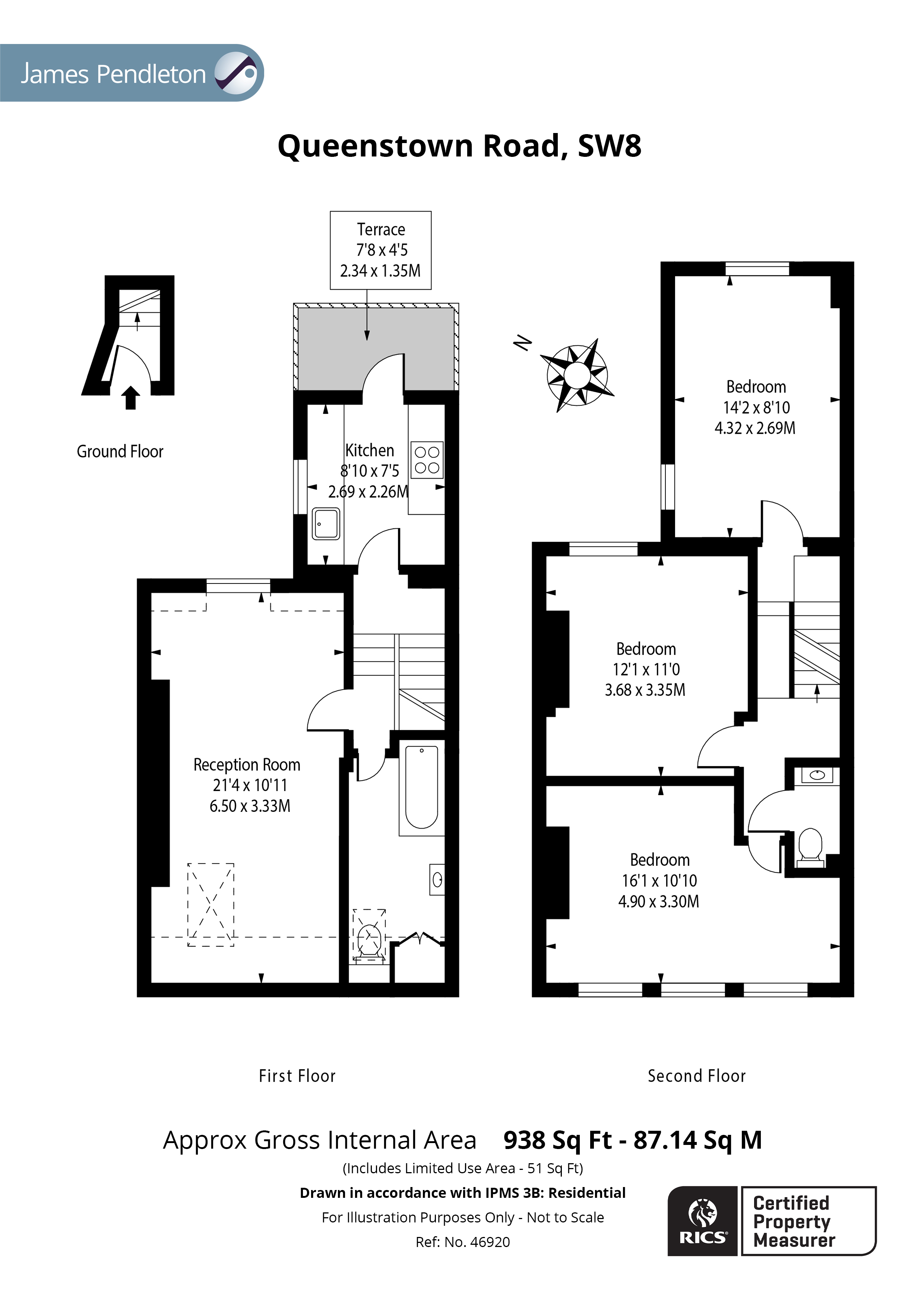 Queenstown Road, Battersea, London SW8, 3 bedroom for sale