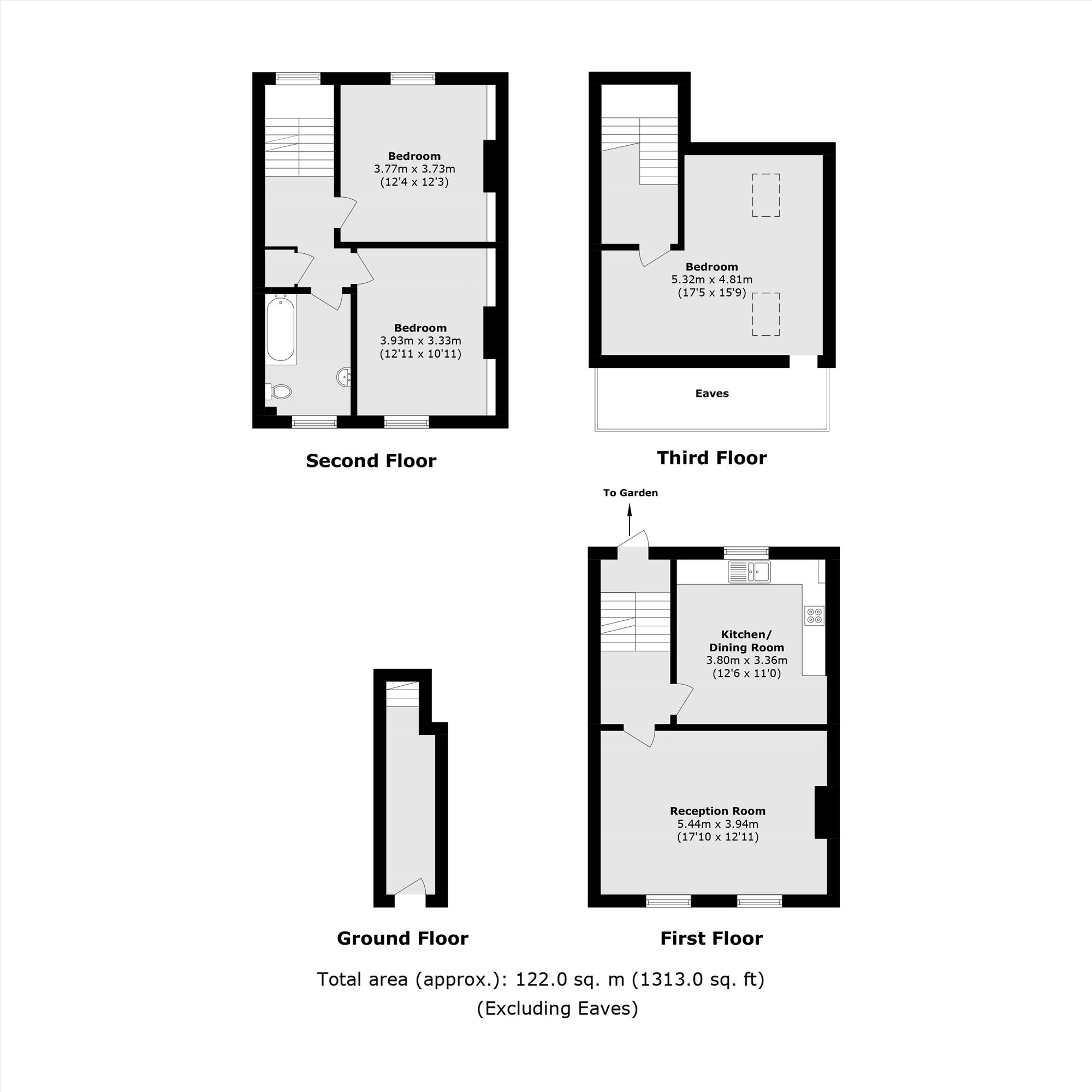 49A, Almorah Road, London floorplan