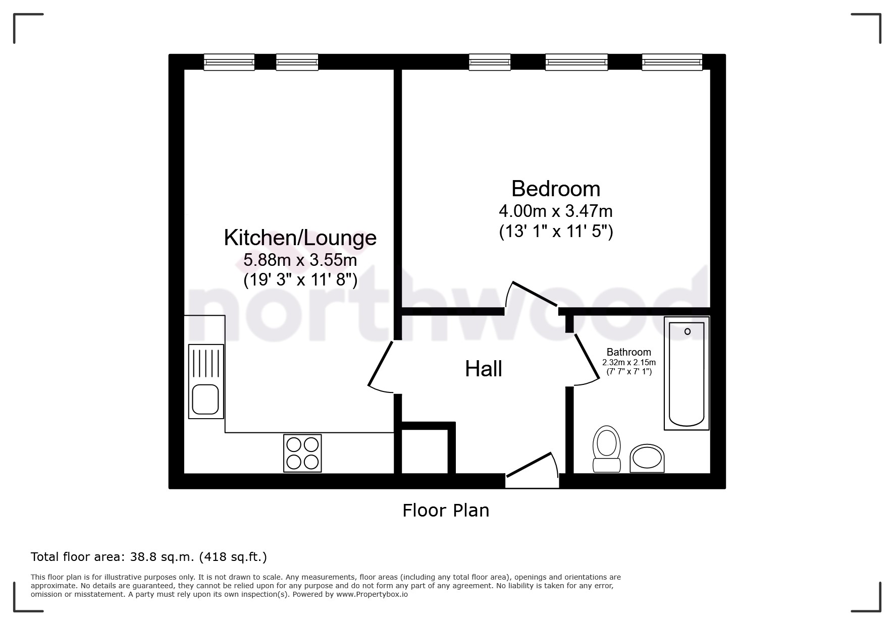 Standishgate, Wigan floorplan