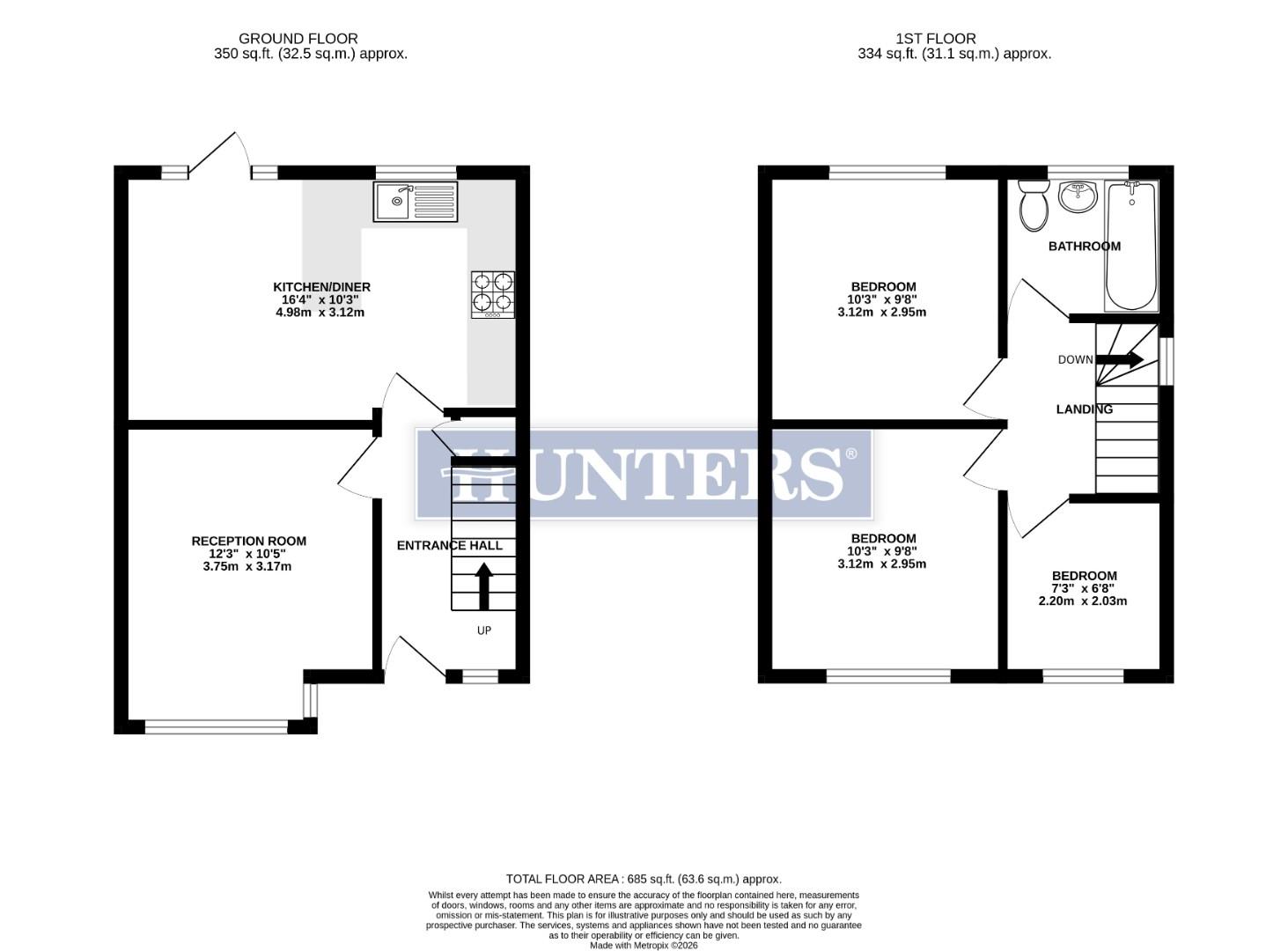 3, Rostrevor Gardens, Hayes floorplan