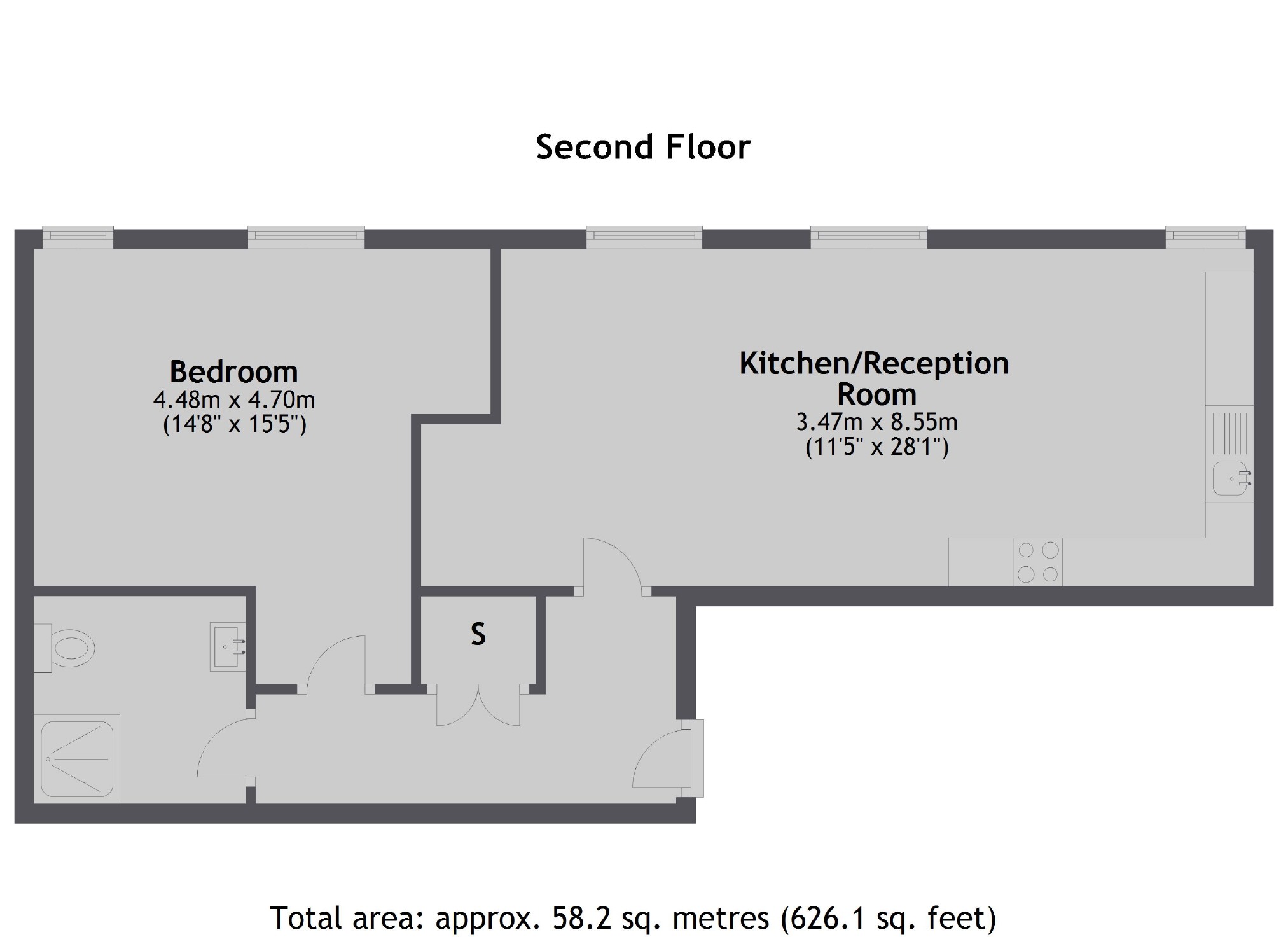 2, 2, Salisbury Road, London floorplan