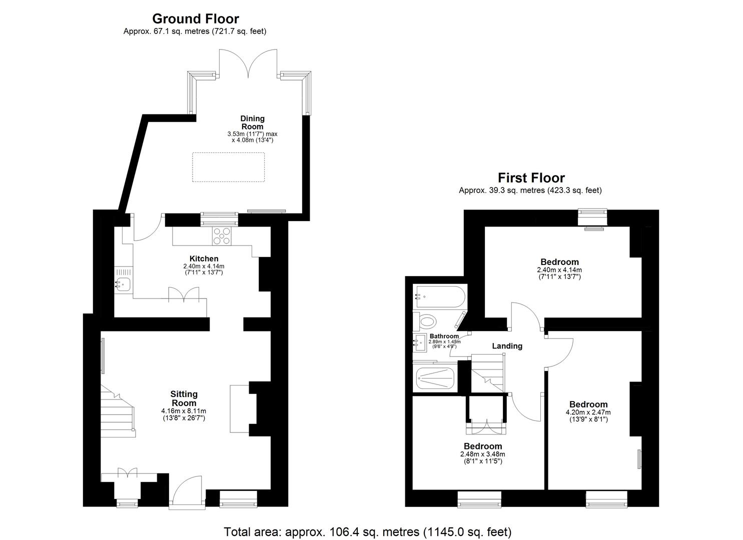 2, Waterside, Castle Combe floorplan