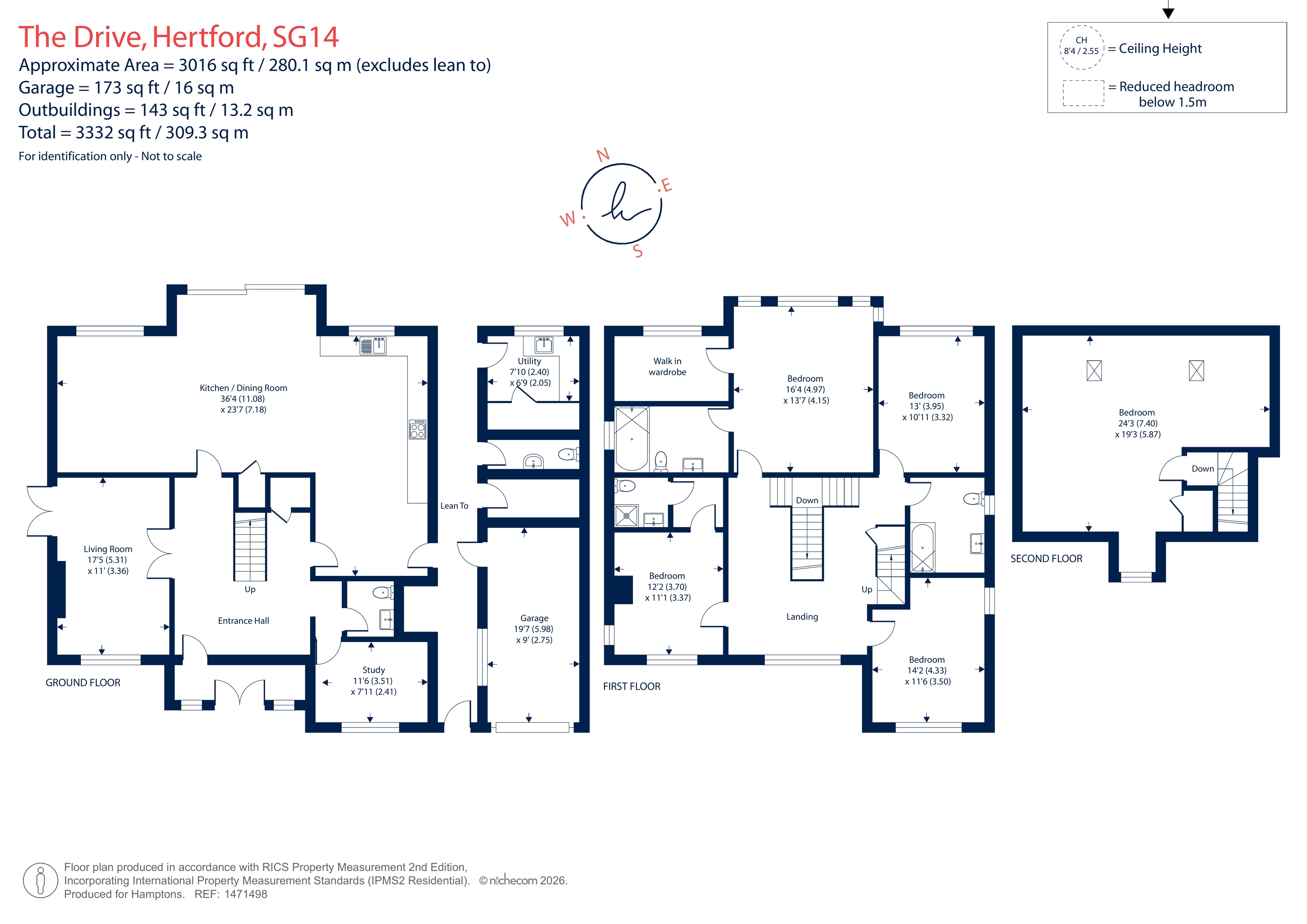 32, The Drive, Hertford floorplan