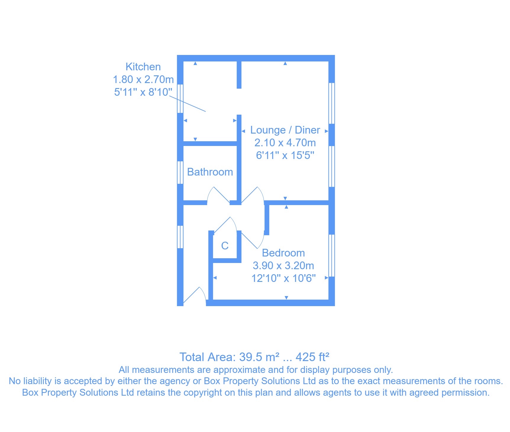 81, Aire House, Leeds floorplan