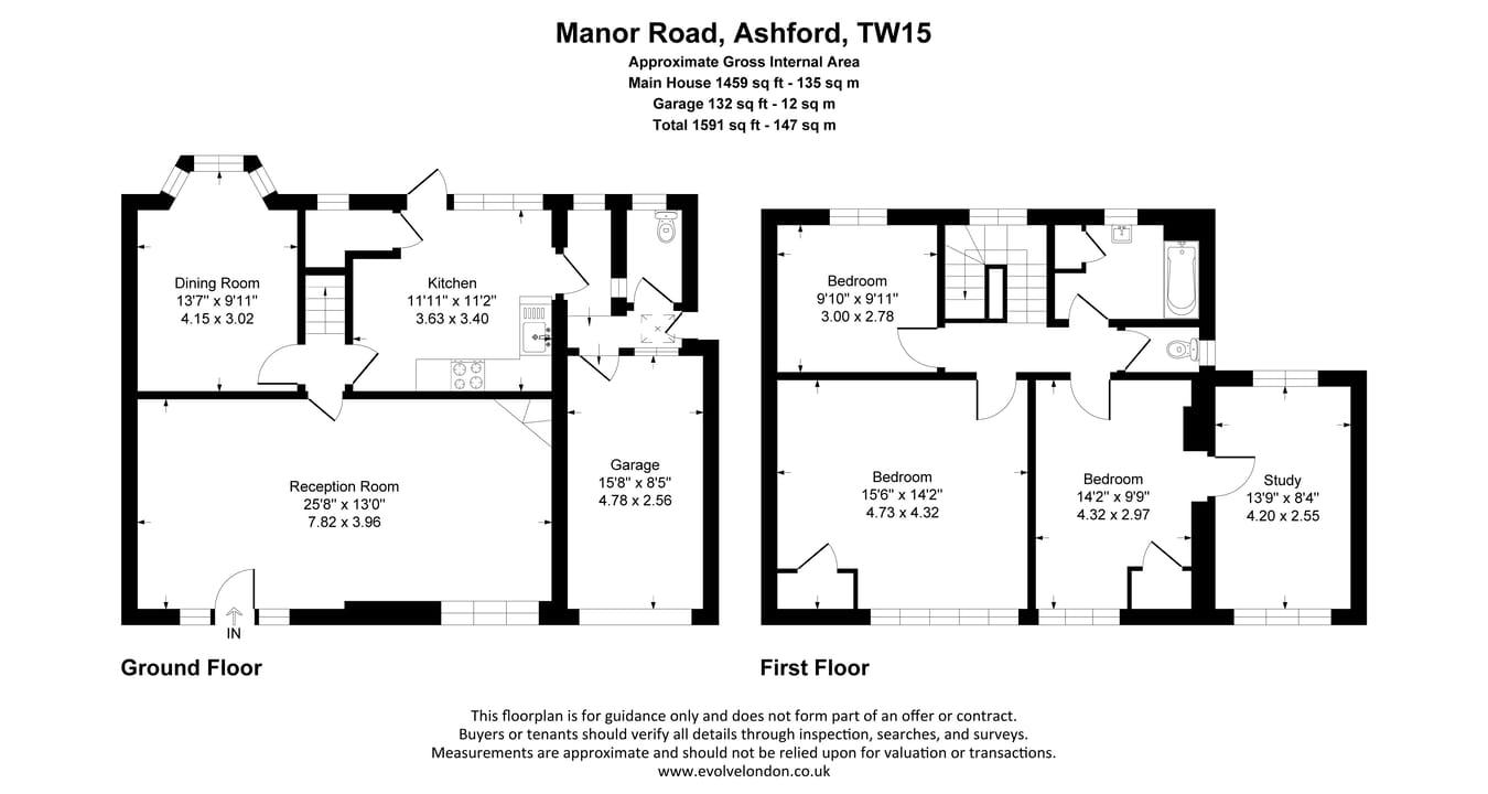 61, Manor Road, Ashford floorplan