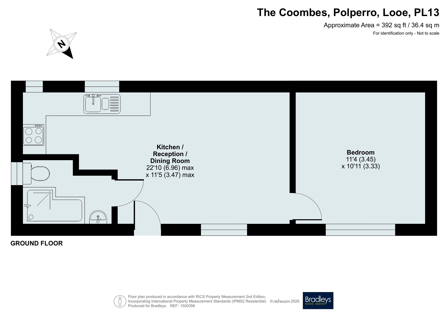 Morwenna Annexe The Coombes, Polperro Looe Cornwall, Cornwall floorplan