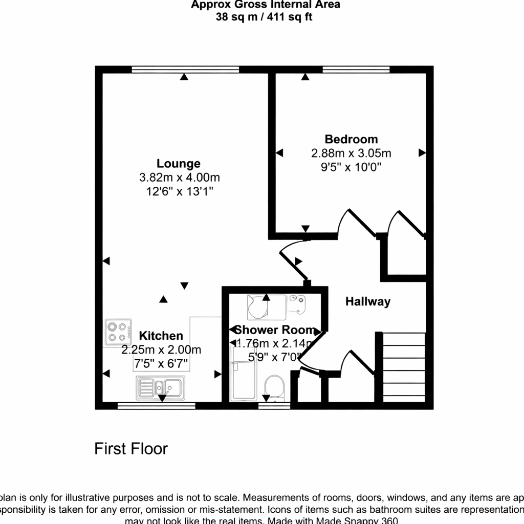 16 Faskin Place, Glasgow floorplan
